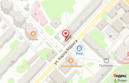 Супермаркет Мяско, супермаркет на улице К.Маркса на карте