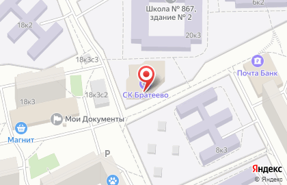 Школа гимнастики GymBalance в Борисово на карте