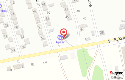 Артаг на карте