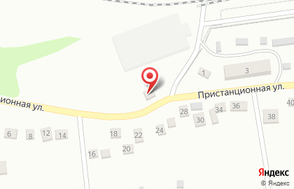 Продовольственный магазин Любава на Пристанционной улице на карте