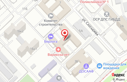 Клиника лазерной хирургии Варикоза нет на улице имени Скосырева на карте