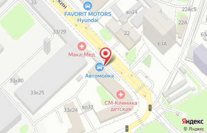 Автокомплекс на улице Клары Цеткин на карте