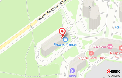 Туроператор Турбюро Новосибирск на проспекте Академика Коптюга на карте