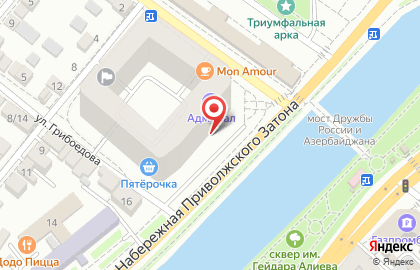 Ресторан быстрого обслуживания Subway в Астрахани на карте