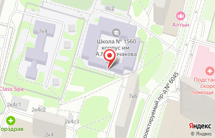 Спортивный клуб каратэ Сакура в Хорошево-Мневниках на карте