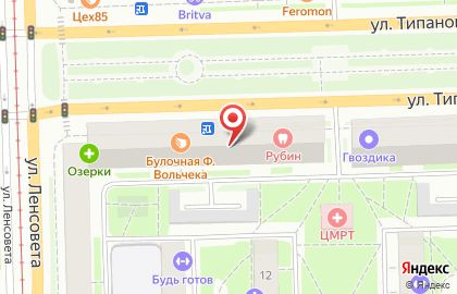 Консалтинговая компания SkyRise на улице Типанова на карте