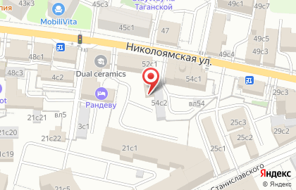 Алиса на Николоямской улице на карте