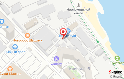 Магазин Рыбный двор в Новороссийске на карте