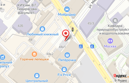 Платная парковка Центральный Рынок на Московской улице на карте
