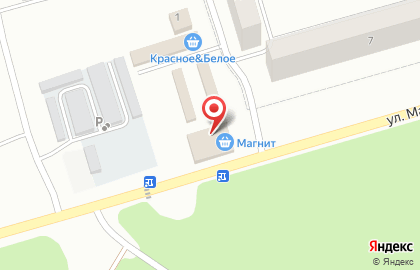 Супермаркет Красное & Белое на улице Машиностроителей на карте