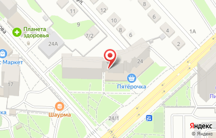 Служба экспресс-доставки DHL на улице Солдатова на карте
