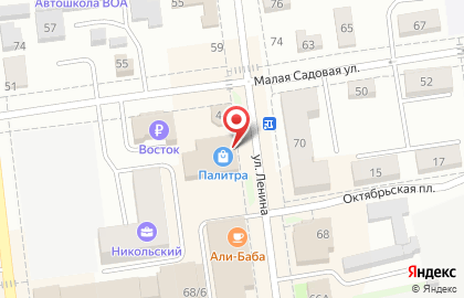 Магазин товаров для дома Палитра на улице Ленина на карте