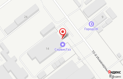 Группа компаний СервисГаз в Заволжском районе на карте