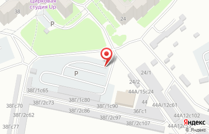 Автостоянка в Красноярске на карте