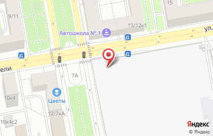 Банкомат МКБ на улице Руставели на карте