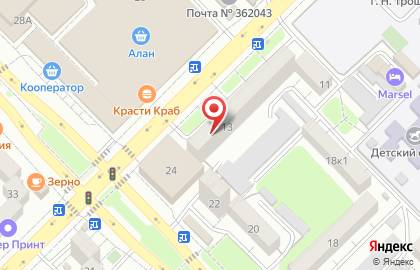 Салон Комфорт на улице Астана Кесаева на карте