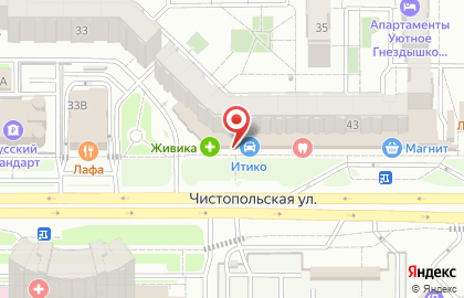 Банкомат Татсоцбанк на Чистопольской улице на карте