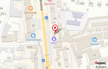 Салон связи Связной на проспекте Ленина на карте