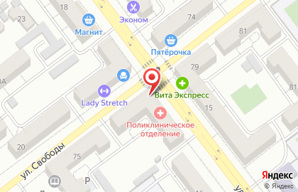 Магазин Продуктовый рай в Советском районе на карте