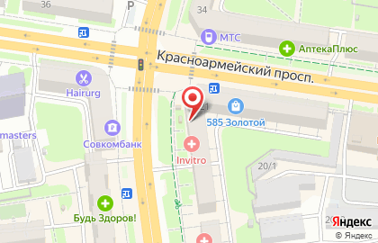 Центр микрофинансирования Фаст-Мани на Красноармейском проспекте на карте