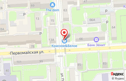 Продуктовый магазин Фрукты есть на улице Пушкина на карте