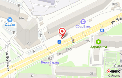Олимп на улице Воронова на карте