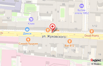 Салон оптики Zeiss на улице Жуковского на карте