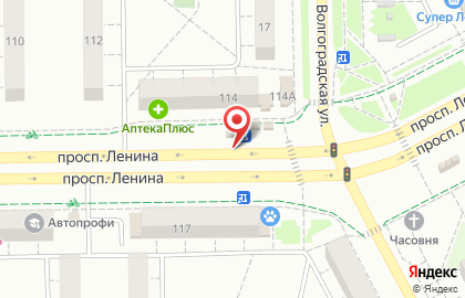 Доступная кофейня Подорожник на проспекте Ленина на карте