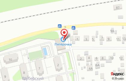 Супермаркет Пятёрочка на Луговой улице на карте