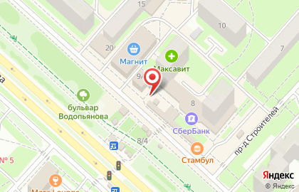 Киоск по продаже хлебобулочных изделий на улице 15-й микрорайон на карте