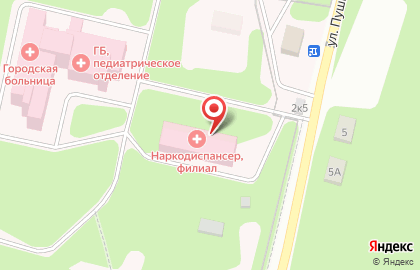 Больница Краснокамская городская больница на улице Пушкина на карте