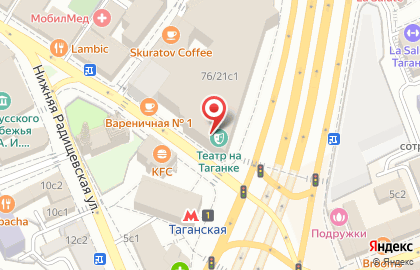 Московский театр на Таганке на карте