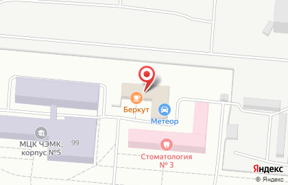 Кафе Беркут на проспекте Тракторостроителей на карте