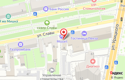 Студия красоты Силуэт в Ленинском районе на карте