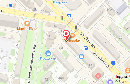 Киоск по продаже чуду на улице Ленина на карте
