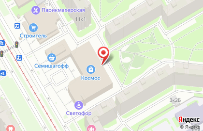 Адвокат Шапошников Д.А. на проспекте Авиаконструкторов на карте
