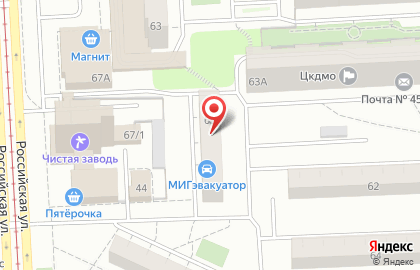 Участковый пункт полиции на Российской улице на карте