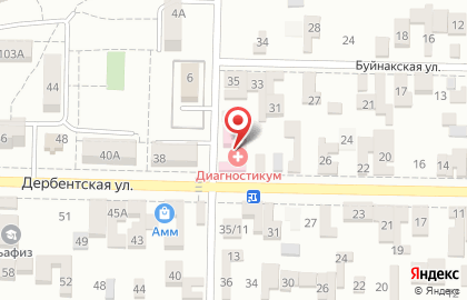 Медицинский центр Диагностикум на Дербентской улице на карте