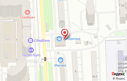 Южное, ПО на Подольской улице на карте