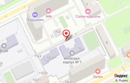 СЦ Лабиринт на Кастанаевской улице на карте