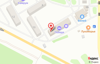 Гостиница Вилючинская на карте