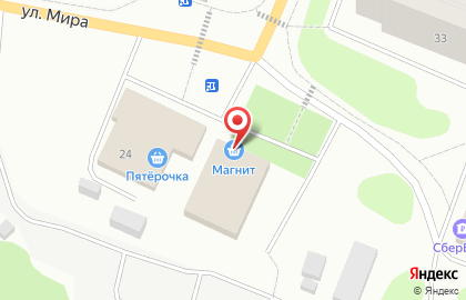 Супермаркет Магнит на улице Мира на карте