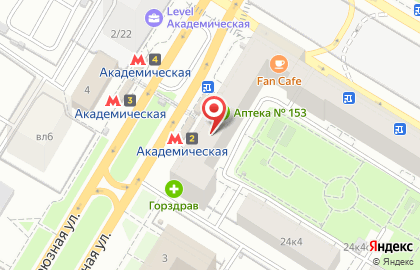 Ресторан Де Марко на Профсоюзной улице на карте