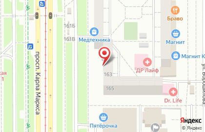 Салон-парикмахерская Аура в Орджоникидзевском районе на карте