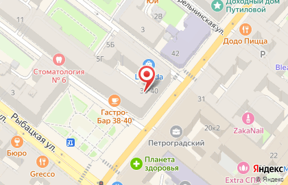 Салон посуды и светильников Aura of Bohemia в Петроградском районе на карте