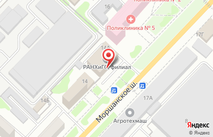 Магазин Белошвейка в Тамбове на карте