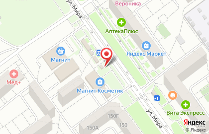 Продовольственный магазин Родничок на улице Мира на карте