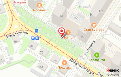 Киоск по продаже печатной продукции, Правобережный район на Депутатской улице на карте