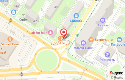 Пиццерия Додо Пицца в Москве на карте