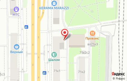 Район Нагорный Общественный пункт охраны порядка №63, Южного административного округа на Варшавском шоссе, 71 к 1 на карте